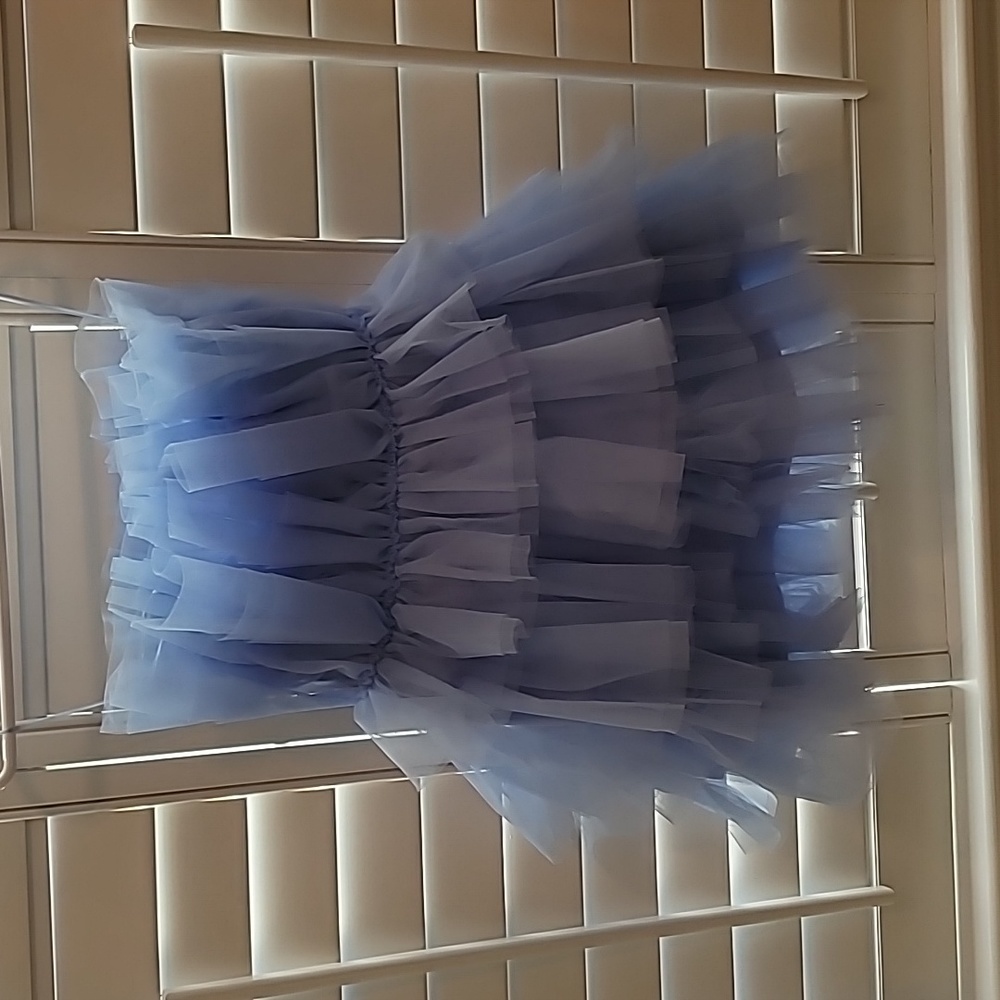 Light Blue Ruffle Dress